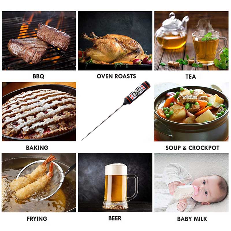 Sonde alimentaire pour viande sans fil, thermomètre pour barbecue et Steak, Bluetooth, électronique, outils de cuisson pour BBQ