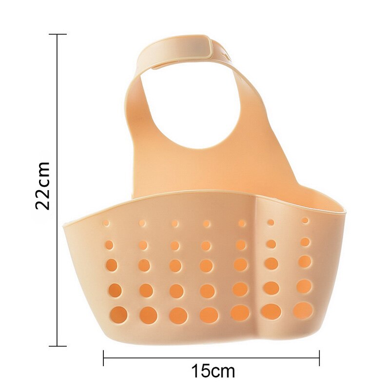 Soporte para esponja de cocina con ventosa de esponja soporte para ventosa de baño para esponjas jabones lavadores suministros para el hogar multifuncional: B-khaki 15x8x22cm