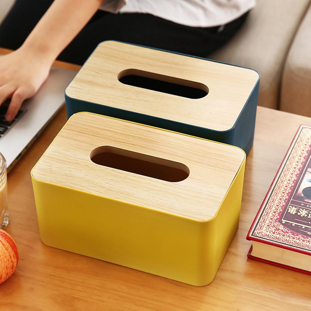Tissue Cases Anti-Fade Household Removable Paper Holder Dust-Proof Napkin Box Wide Mouth Stylish Lightweight Tissue Box