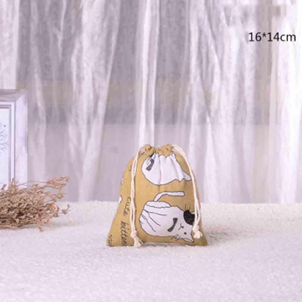 Handgemaakte Katoenen Linnen Opslag Pakket Tas Tasje Kleine Portemonnee Reizen Vrouwen Kleine Doek Bag Pouch: S4