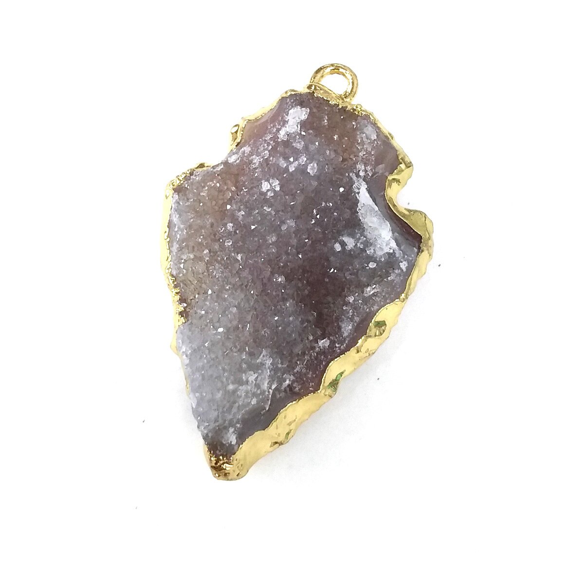 Naturale di Pietra di forma irregolare Trendy Agate Pendenti Con Gemme E Perle Del Pendente Della Collana per Monili Che Fanno FAI DA TE Collana Accessori Formato 24x26mm: 6