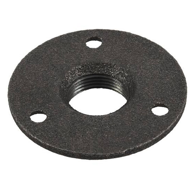 1 zoll Temperguss Rohr Flansch, Industrielle Rohr Flansche für Gewinde Schwarz Rohre und Fittings 1 Pcs