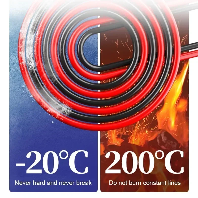 MECHANIC RP15 Stainless Steel Multimeter Pen 1000V 20A Wire Interchangeable Tips Universal Fine Point Needle Soft Test Probe