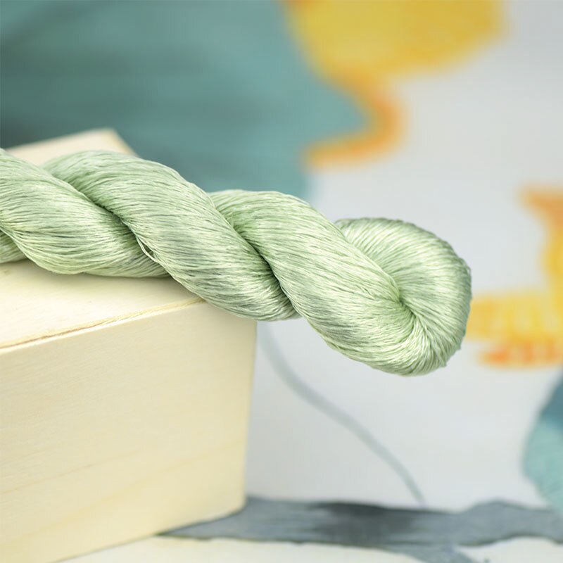 1pcs 100% silk thread hand embroidery embroider cross stitch 400m silk embroidery thread blackish green series/7 pure colors: 1