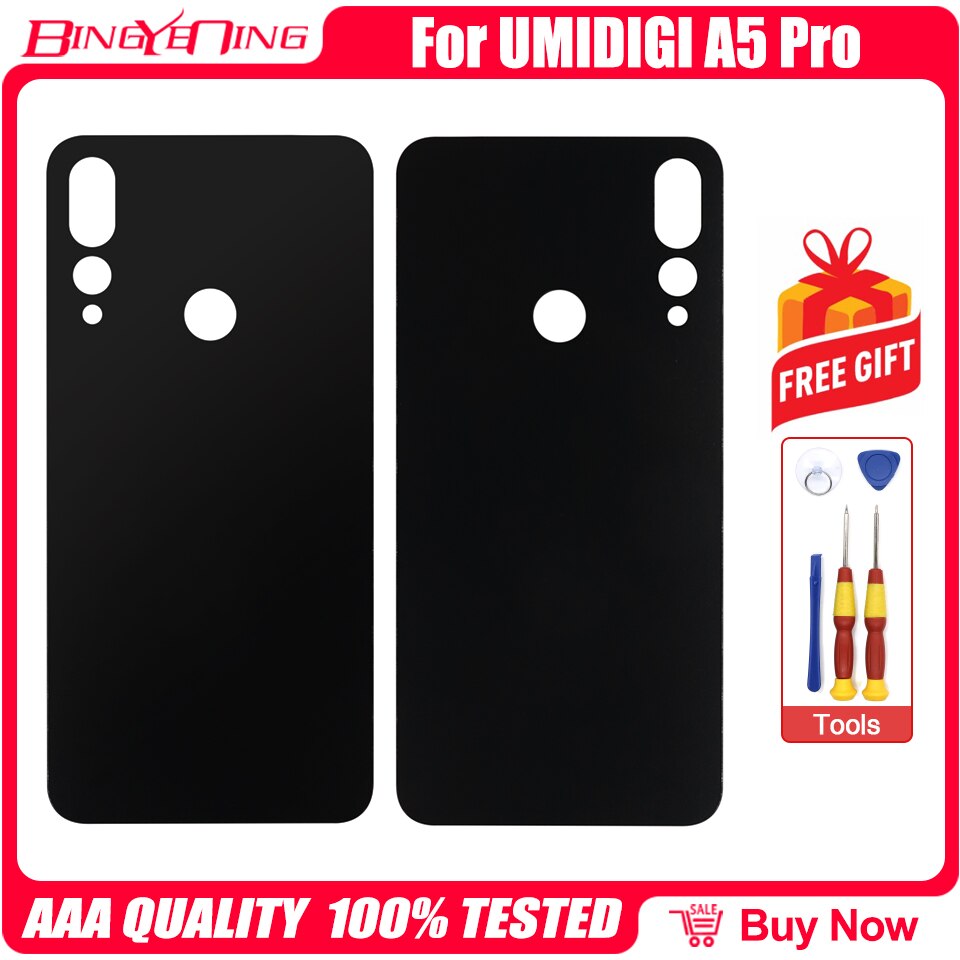 BingYeNing For A5 Pro A7 Pro A9 Pro Battery Cover Back Housing For Umidigi S5 Pro Bison Battery Cover: A5 Pro Gray