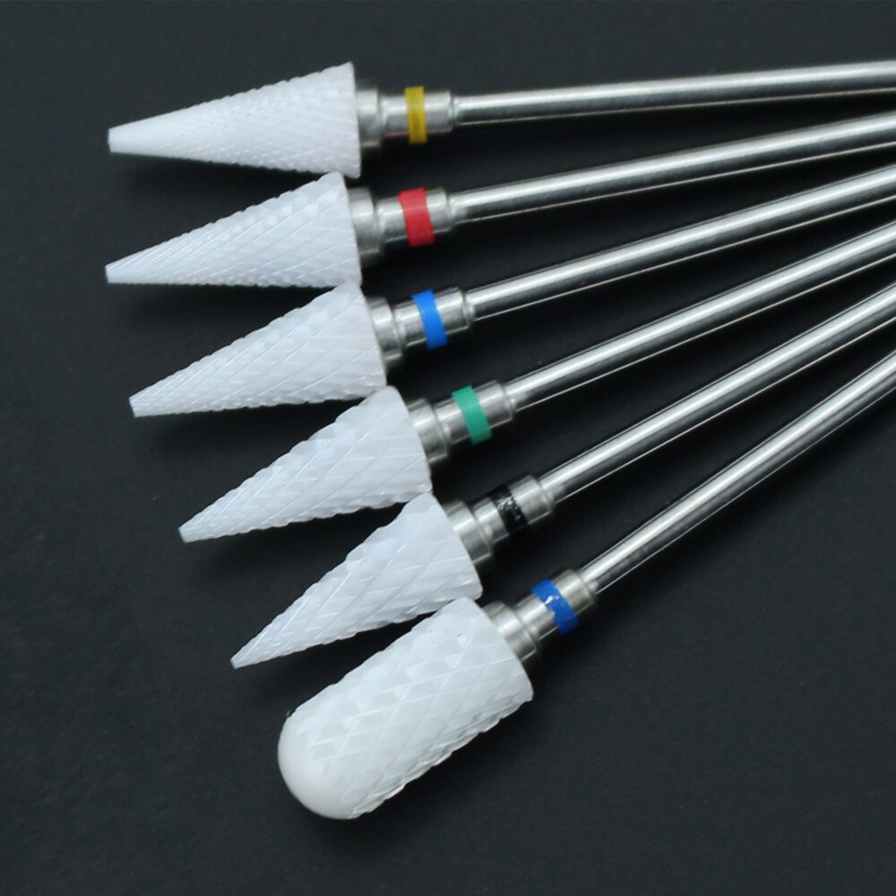 1Pcs Keramische Nail Boor Elektrische Manicure Boren Bits Frees Voor Pedicure Machine Nagelvijlen Nail Art Apparatuur