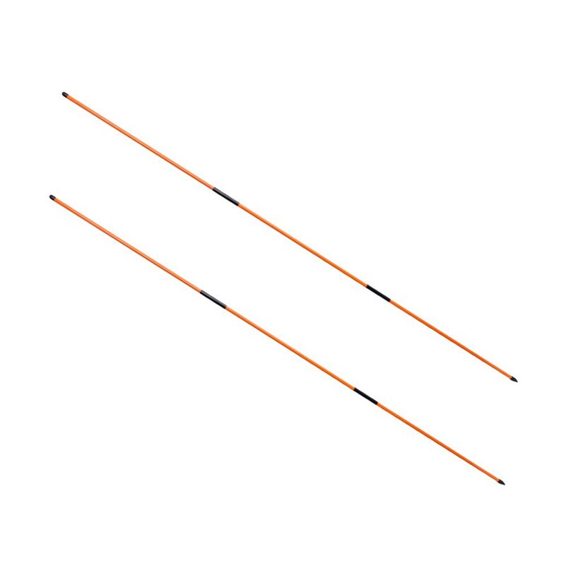 2Pcs/Pack Golf Alignment Stick Putting Training Aid To Improve Golf Skills Ball Position Scores Swing Plane Orange Fiberglass