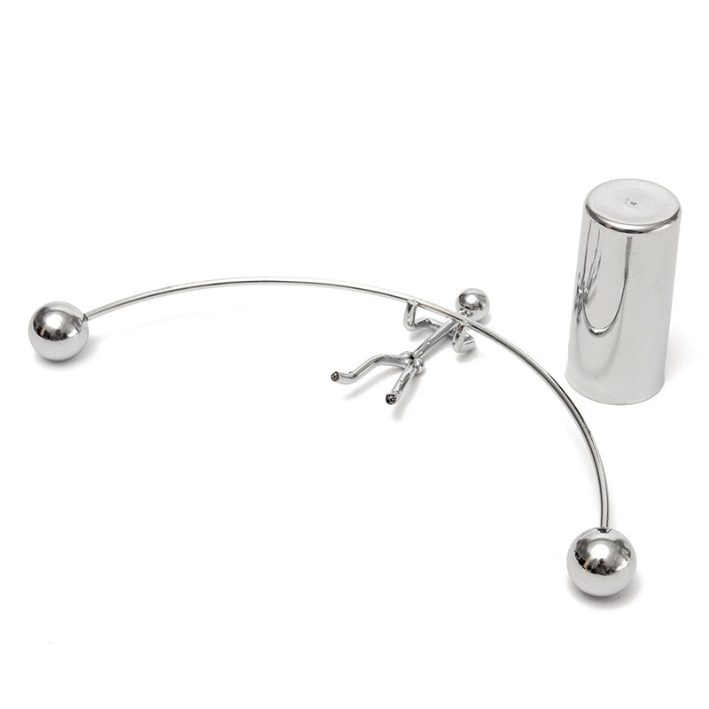 Bewegingsspeelgoed gewichtheffer mal kinetisch roestvrij staal gewichtheffen eeuwigdurend evenwicht kunst onderwijs gadget kantoor bureau decoratie