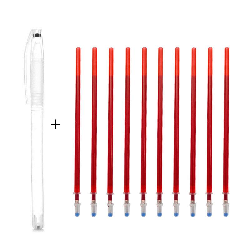Kruissteek Wateroplosbare Pen Set Water Automatische Wissen Pen Marker Water Oplosbare Navulling Stof Markers Diy Naaien Accessoires: Oranje