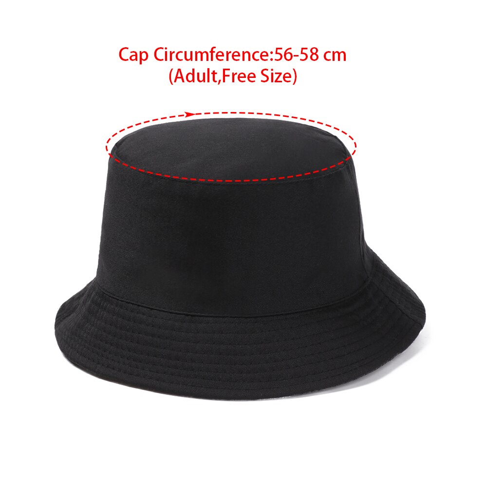 Canvas Foldable Double-Sided Fisherman Cap Women Men Outdoor Sunscreen Hat Coconut Bucket Hat