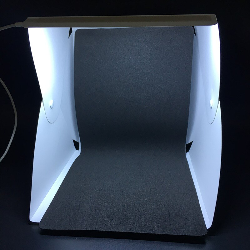 Mini portatile pieghevole Lightbox 24cm fotografia Studio fotografico Softbox luce a LED per DSLR Camera Photo Background