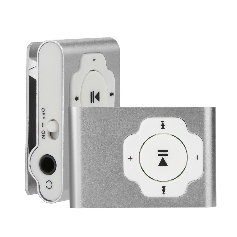 Freies CARPRIE Mini Tragbare Usb Mp3 Player Unterstützung Micro Sd Tf Karte 32gb Sport Musik Media mp3 Eigenschaften radio fm usb: Silber