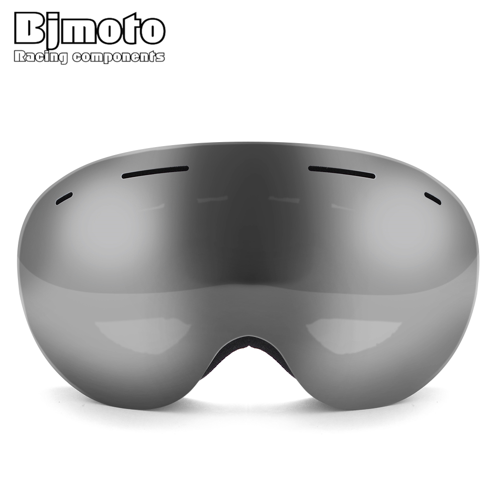 Bjmoto Skibril Dubbele Lens 3 Lagen UV400 Anti-Fog Masker Bril Skiën Sneeuw Mannen Vrouwen Snowboard Goggle