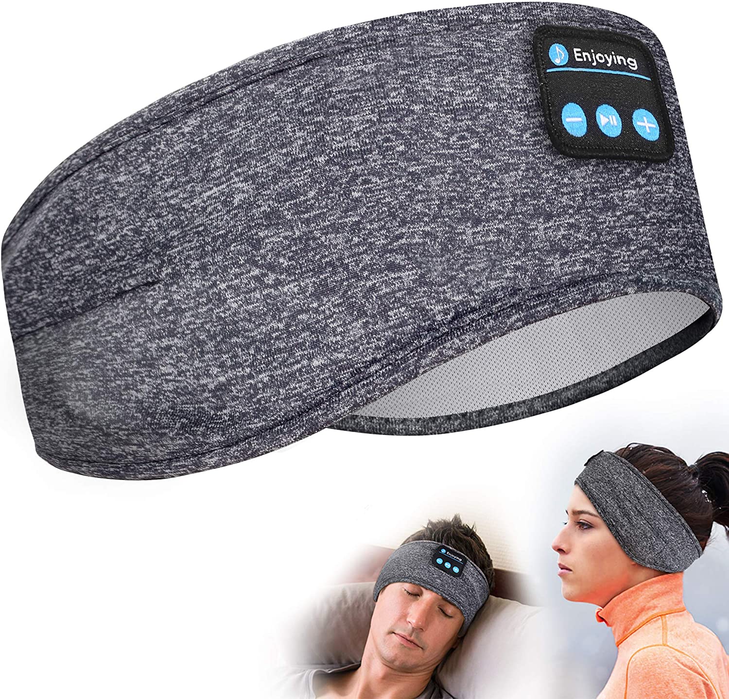 Auriculares finos con Bluetooth para dormir, diadema deportiva inalámbrica con altavoces para entrenamiento, trote, Yoga, insomnio, viajes, Verano