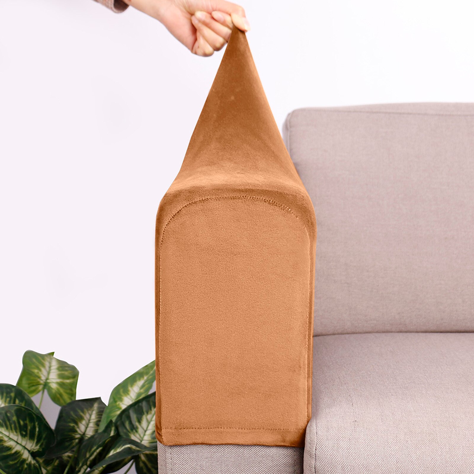 2 stk sofa armlæn betræk strækbar aftagelig beskytter til hjemmet skridsikker lænestol betræk stole møbler polyester sofa prote