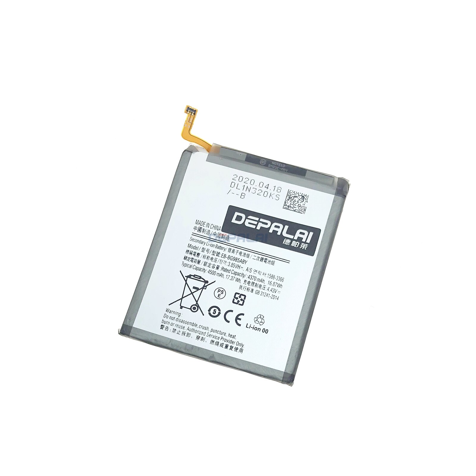 EB-BG985ABY Voor Samsung Galaxy S20 + S20 Plus S20Plus Vervangende Telefoon Batterij Authentieke Batterij 4500Mah
