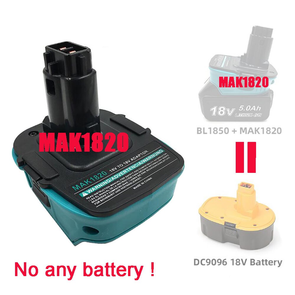 Adapter BL1830 konwerter MT20BSL/DL użyj Makita 18V akumulator litowo-jonowy na Milwaukee Bosch Dewalt Ryobi Hitachi Metabo Worx Devon narzędzie: MAK1820