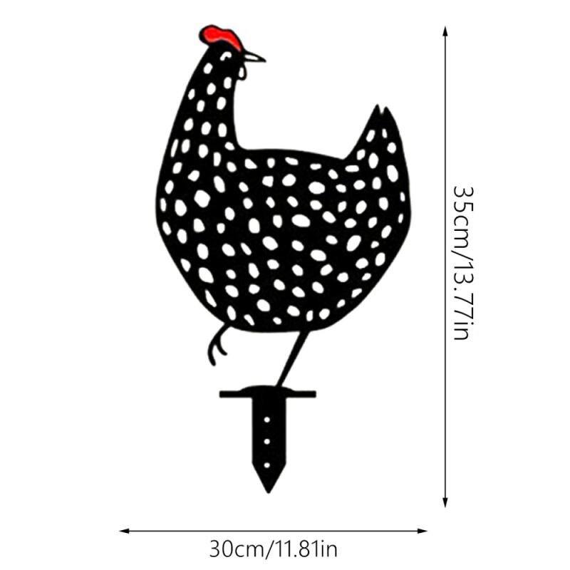 Plastic Garden Statues Chicken Yard Art Backyard Lawn Cutest Hen Yard Decor Garden Decoration Outdoor: 04