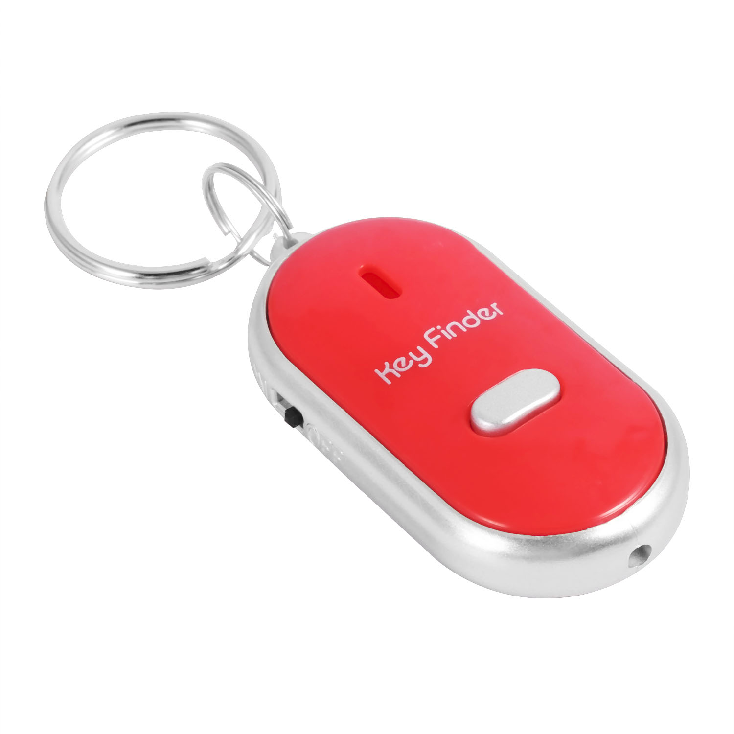 LED Whistle Key Finder Flashing Beeping Sound Control Alarm Anti-Lost Keyfinder Locator Tracker with Keyring