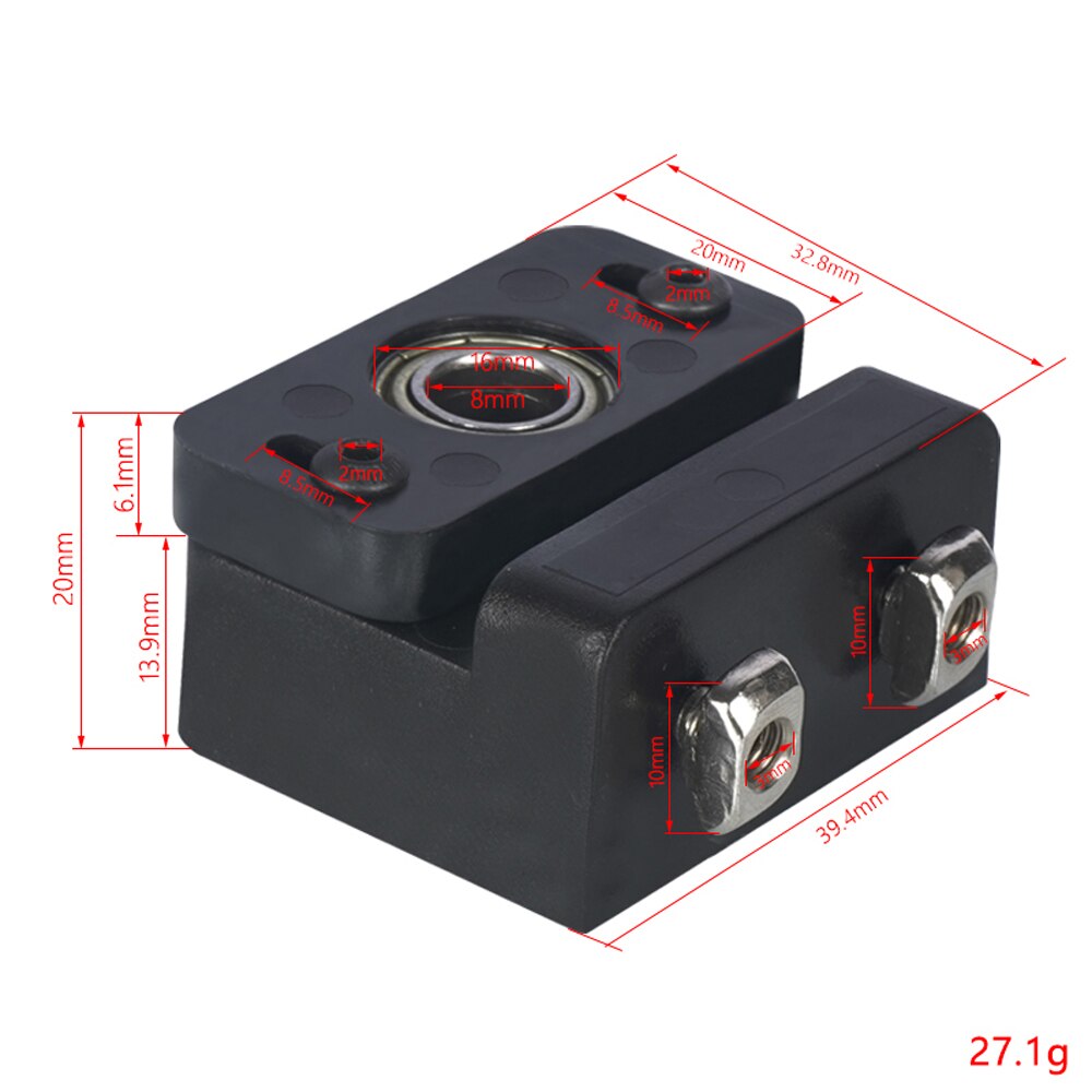 KINGROON-Bloque de fijación de tornillo de plomo, eje Z, bloques de plástico para impresora 3D, tornillo de plomo, fijación montaje para CR-10 Ender 3, soporte de rodamiento de varilla Z