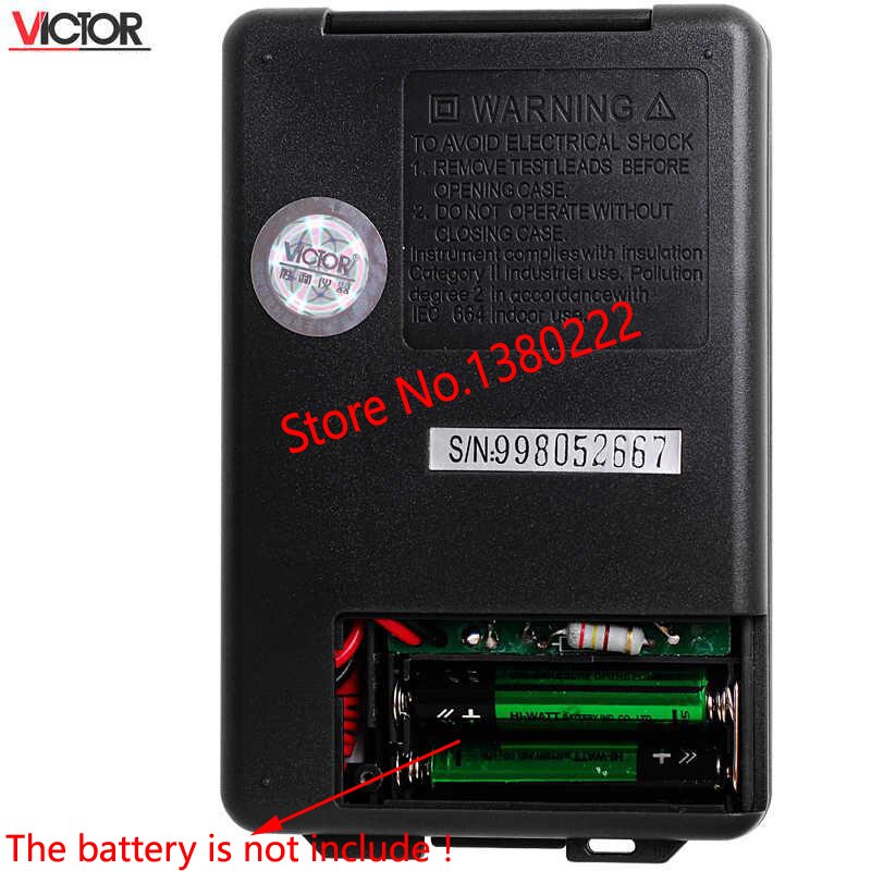 VICTOR VC921 3 3/4 multitesteur électrique poche poche Mini multimètre numérique ampèremètre testeur de portée automatique