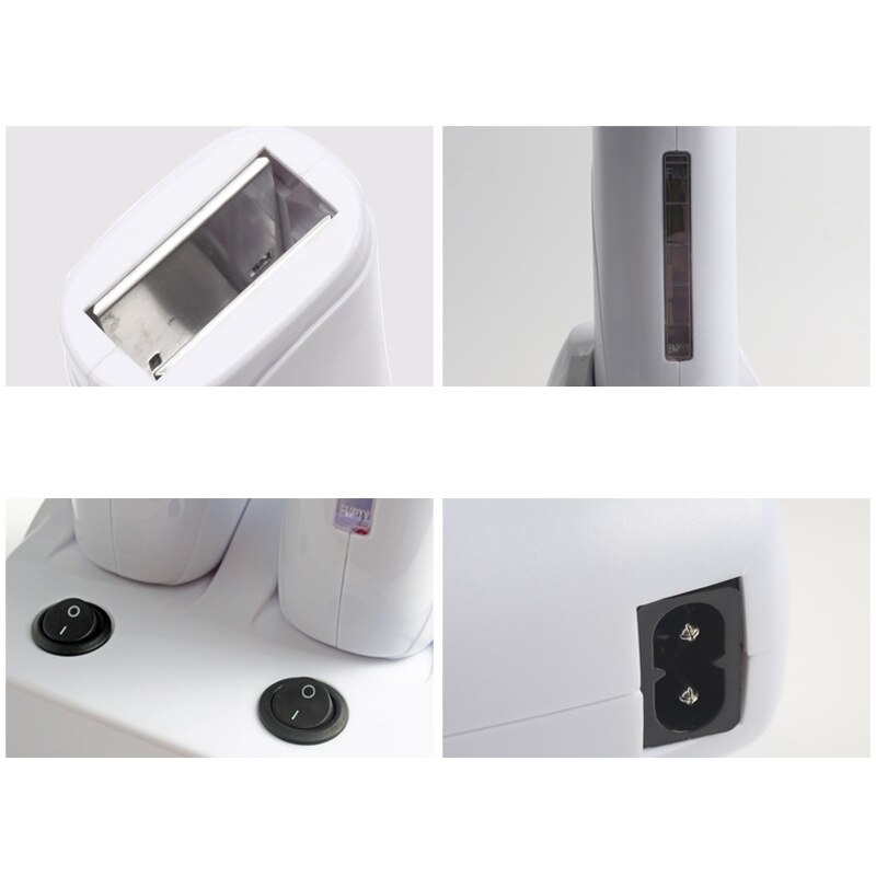 Calentador de cera depilatoria doble, rodillo de depilación corporal , máquina de depilación, máquina de depilación, salón de belleza con Base calefactora, enchufe de Reino Unido
