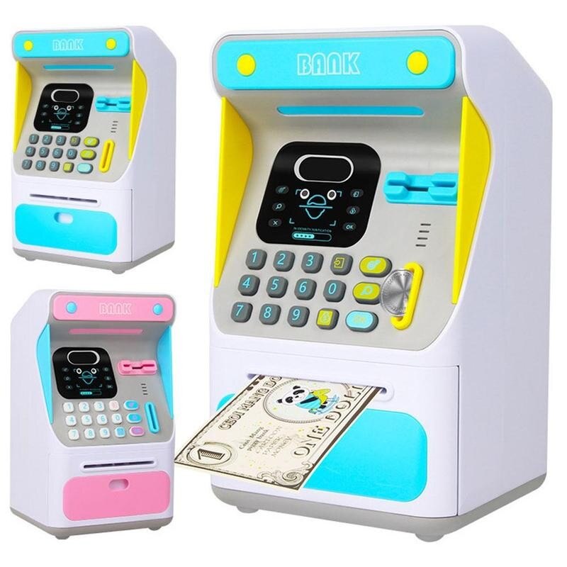 Simulierte Gesicht Anerkennung Atm Maschine Spielzeug Sicher Schweinchen Geld Bank Für freundlicher Pädagogisches Sparen FrüHenne A8S4