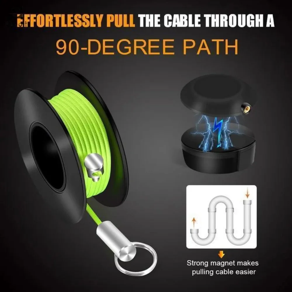 Wiremag Puller Magnetic Cable Pulling System Wall Wire Fishing Guide Tool Garden Repair Threader Easy Use Hand Tool