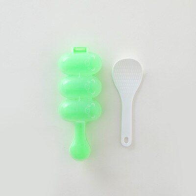 Créativité Sushi outils secouer riz balle moules pour enfants Bento accessoires fabricant maison cuisine salle à manger bricolage Sushi Onigiri Gadgets: green