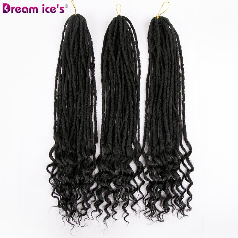 afrikanisch Synthetische Haar Göttin Faux Loks Häkeln Haar Erweiterungen 24 "Lange Faser Leidenschaft 24 wurzeln/Pack Für afro schwarz Frauen: #1 / 5 Teile/los