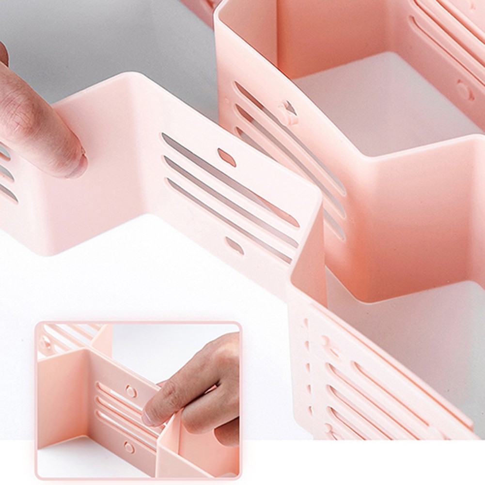 12Pcs Grid Drawer Divider Board Home DIY Space Storage Rack Split Bar Socks Organizer Eesy To Install