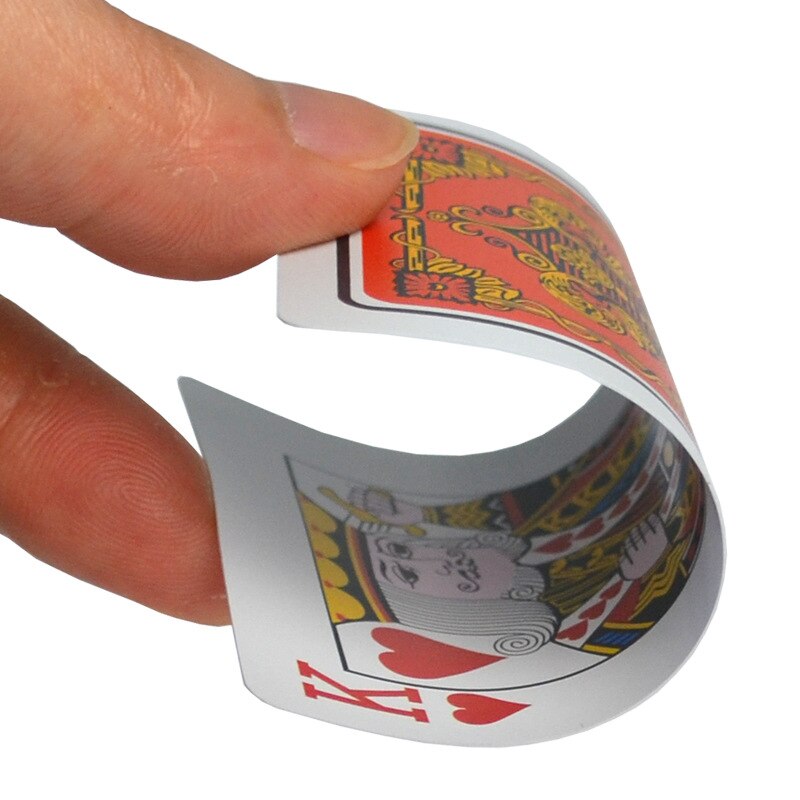 Carte da gioco in PVC impermeabile e solitario poker solitario black jack carte da gioco in plastica poker gioco da tavolo carta da gioco regalo creativo
