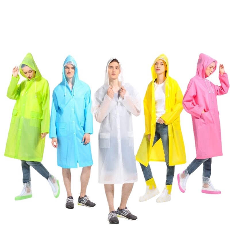 Raincoat Women Men Impermeable Thickened Waterproof Raincoat Tourism Outdoor Hiking Rain Poncho Raincoat Hooded Rain Coat