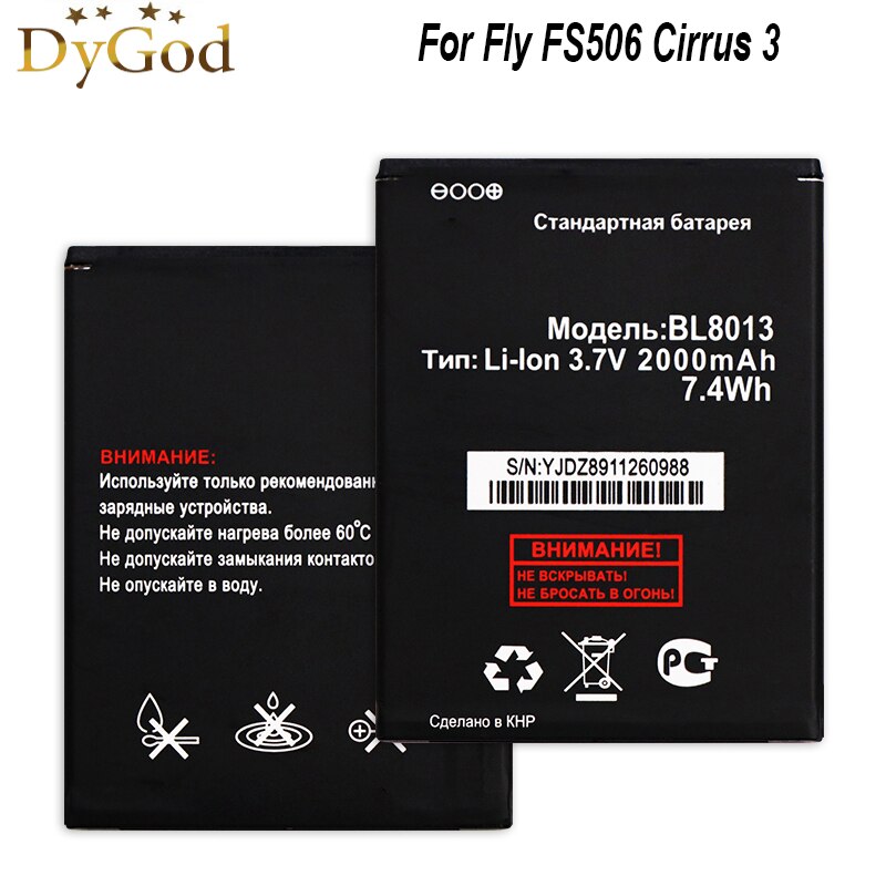 Für Fliege FS506 Zirrus 3 Batterie BL8013 Akkumulator 2000mAh