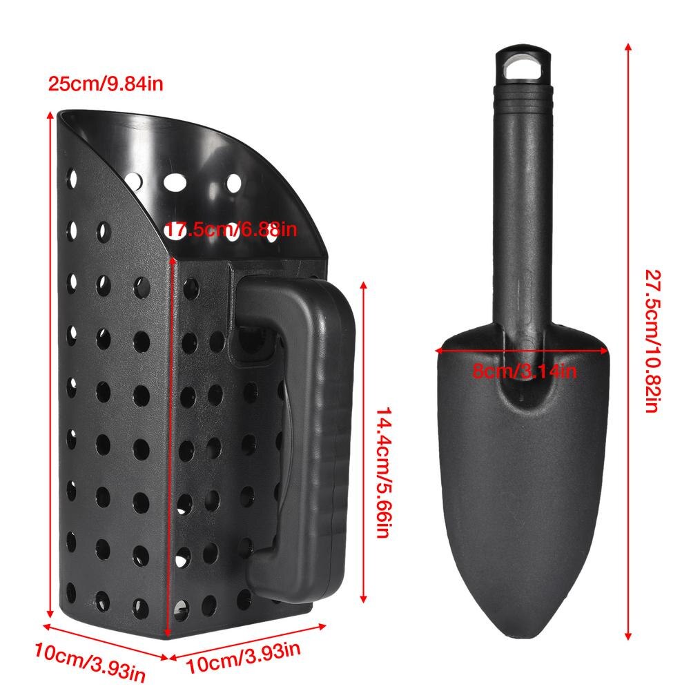 Metal Detector Sand Scoop and Shovel Set Treasure Digging Tool for Underground Metal Treasure Detecting