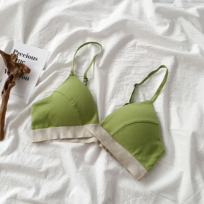 Sexy Vrouwen Beha Ondergoed Lingerie Push Up Bh Katoen Flexibele Beha Zonder Stalen Ring Verzameld Beha Vrouwelijke Sexy Mooie Back beha: C1