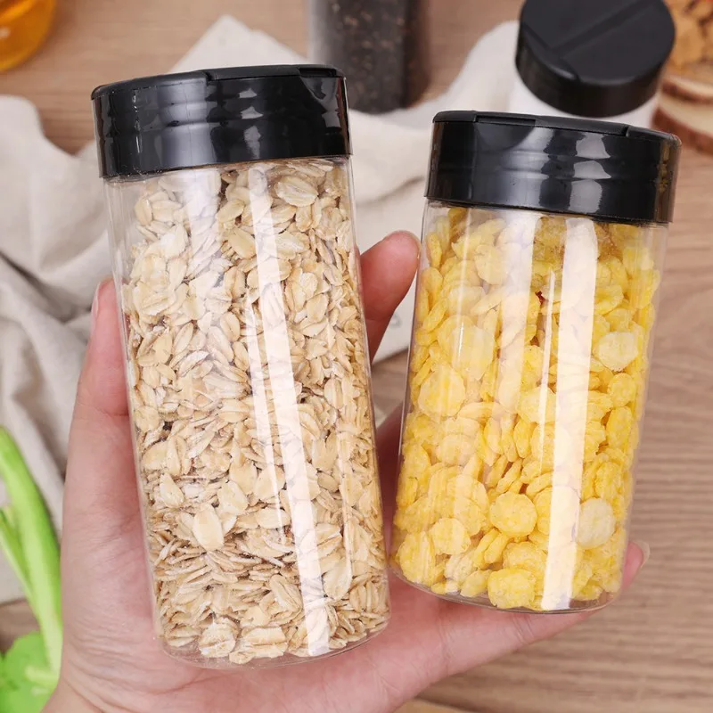 20/1PC Plastic Spice Jars Containers with Cap Transparent Seasoning Powder Jars Condiment Storage Boxes Container Kitchen Tools