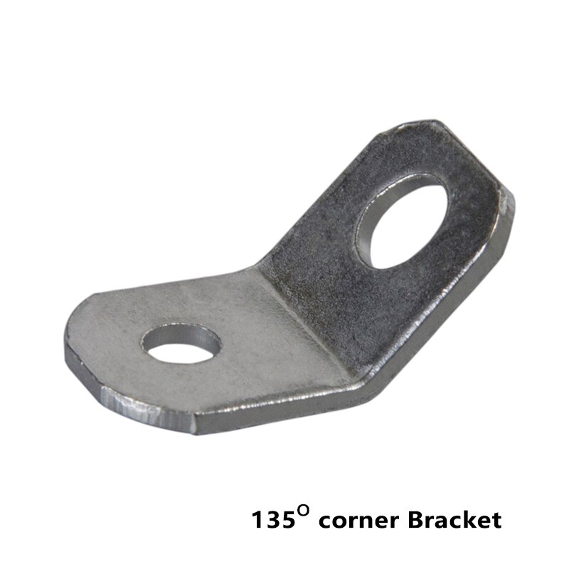 135 degree 1.5mm thick zinc plating iron material metal corner bracket for board connect anti-tip strap connect: Default Title
