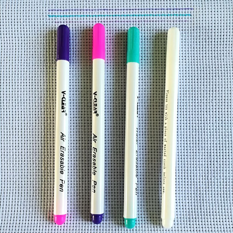 Blandingsfarve blå vandsletelig tusch hvid vandopløselig pen lilla luftsletbar stof tusch pink stof maling tusch