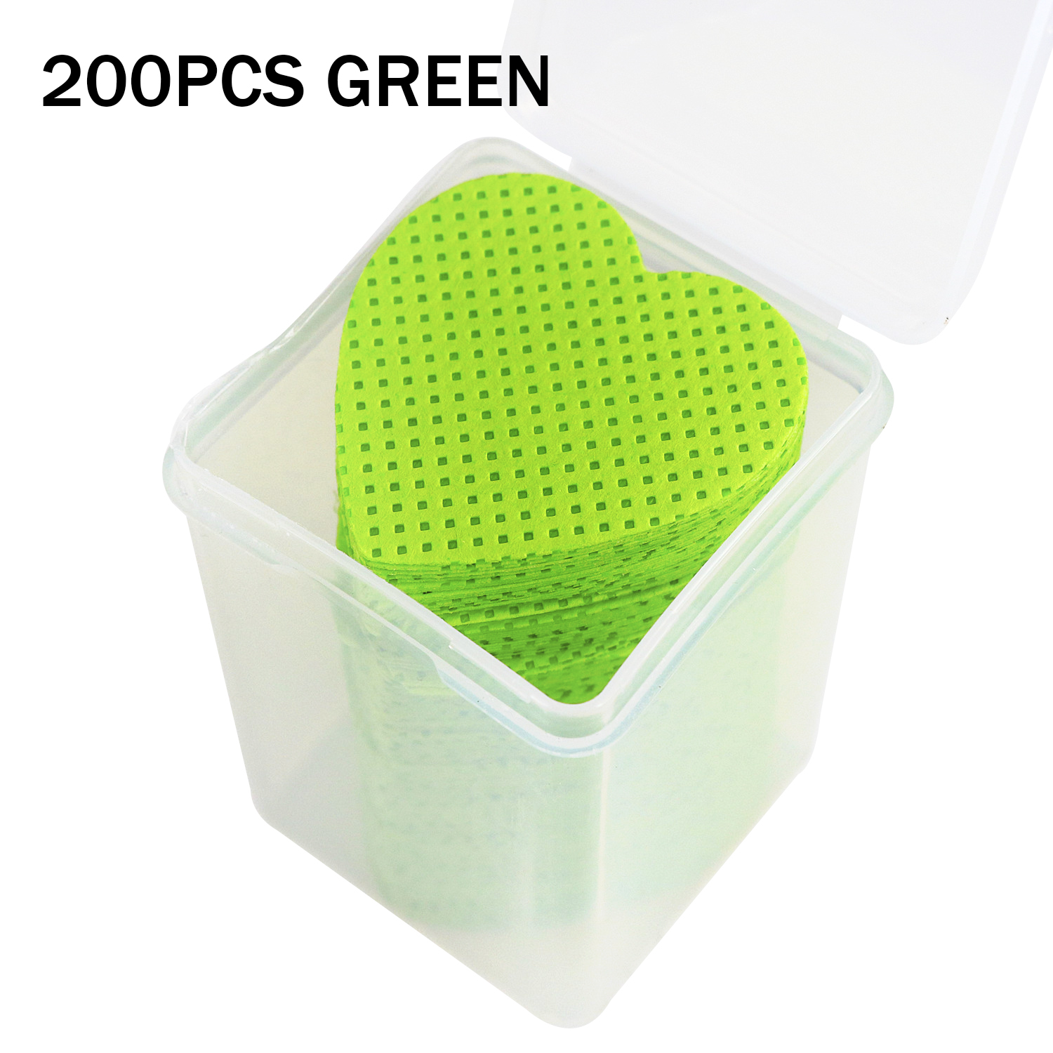 Toallitas de pegamento para pestañas sin pelusa, eliminador de esmalte de Gel de papel, limpieza del mes de la botella de pegamento, almohadillas de algodón, herramientas de limpieza de belleza, 200 Uds.: Beige