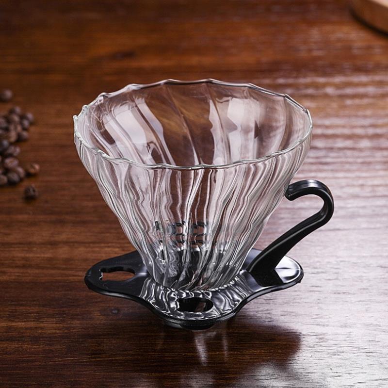 Filtre de café en verre entonnoir | Dripper de café intelligent, filtre de café en verre, Pour le café, goutteur d'entonnoir