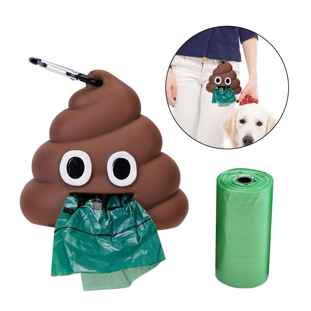 Dog Poop Bag Pick -Up Kit Outside Toilet Bag Portable Puppy Dog Dog Pet Tool Handle Clean Bags
