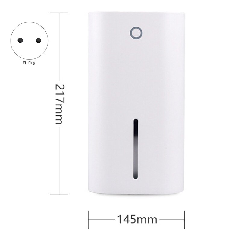 Dehumidifier 850Ml Household Mini Semiconductor Dehumidifier Suitable for Home Wardrobe Office(EU Plug)