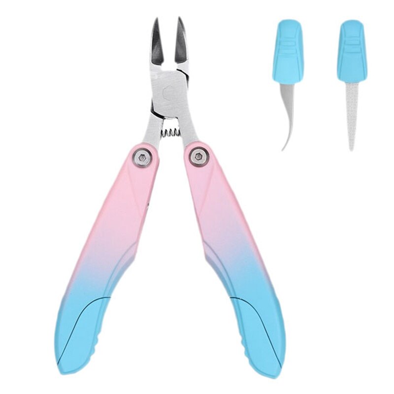3 in 1 Nail Clippers/Nippers for Thick and Ingrown Toenails Premium Grade Stainless Steel