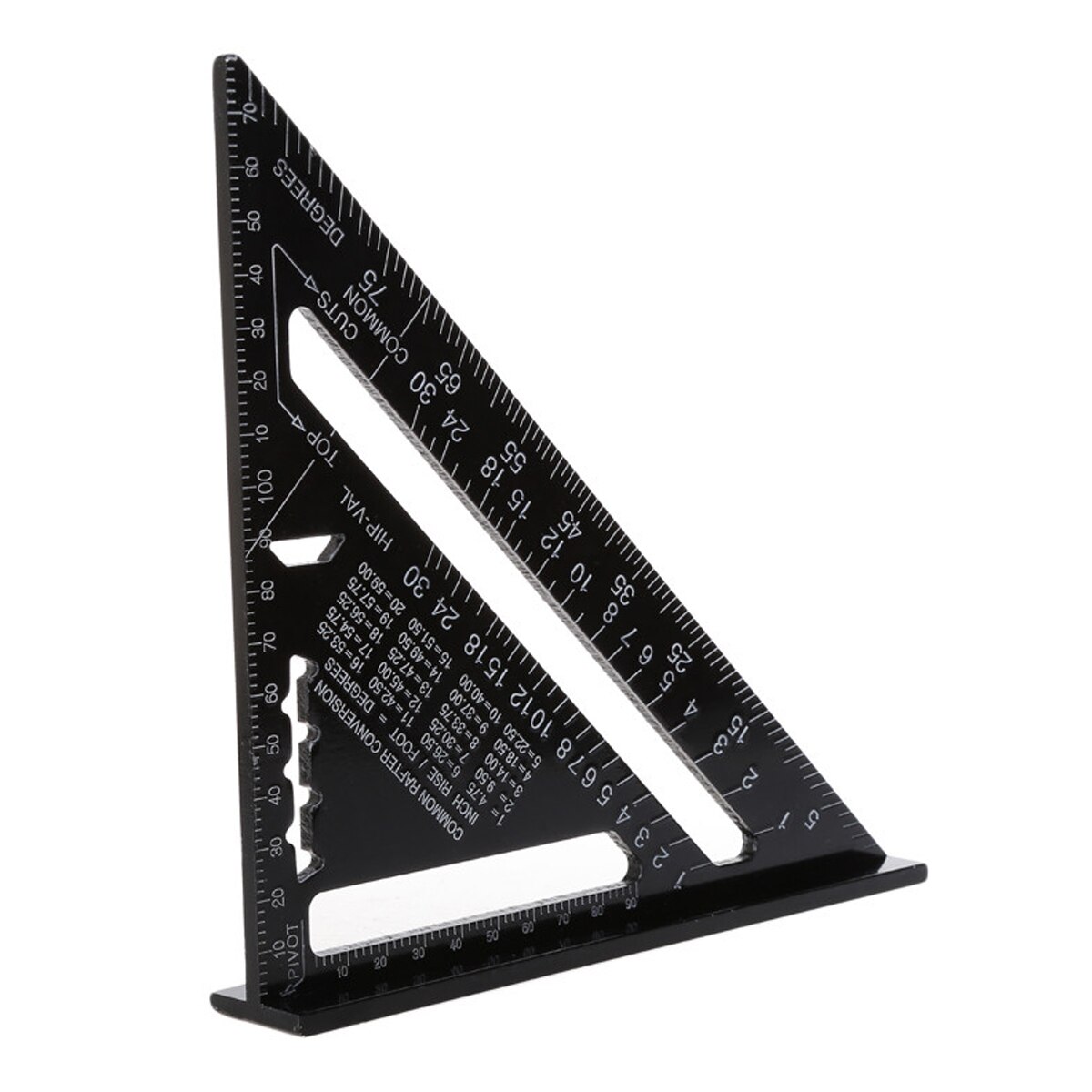 12 Triangle Angle Protractor Aluminum Alloy Speed Square Measuring Ruler Miter For Framing Building Carpenter Measuring Tools