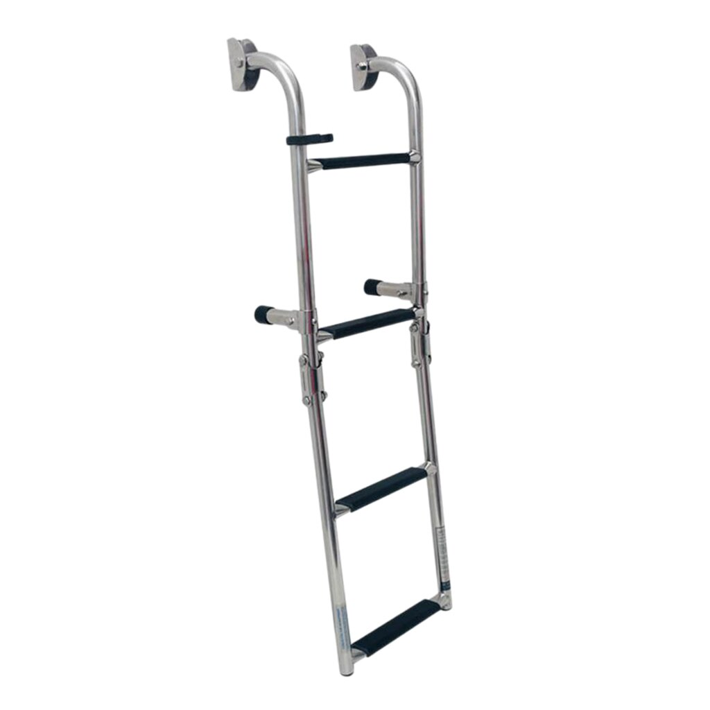 Marine Boot Opvouwbare Rvs Ladders (4 Stap Ladder)-Ponton Dock Boarding Ladder