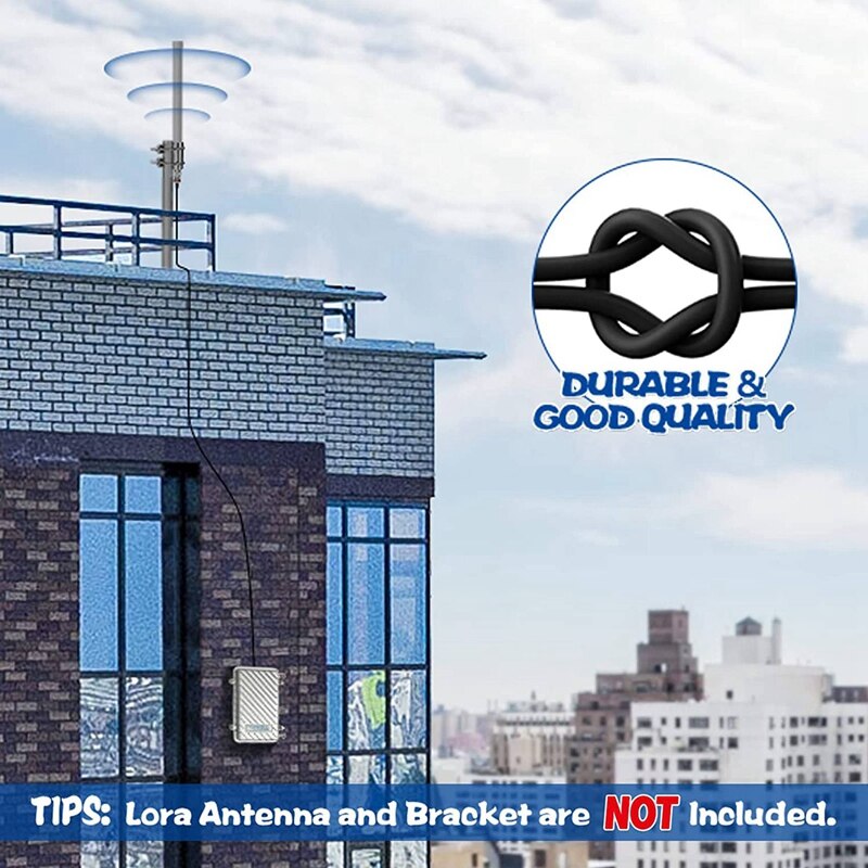 Lora-antennenverlängerungskabel, 6 Meter, n-buchse auf rp-sma-stecker, verlustarmes  rg58-zoll -koaxialkabel mit sma-steckeradapter