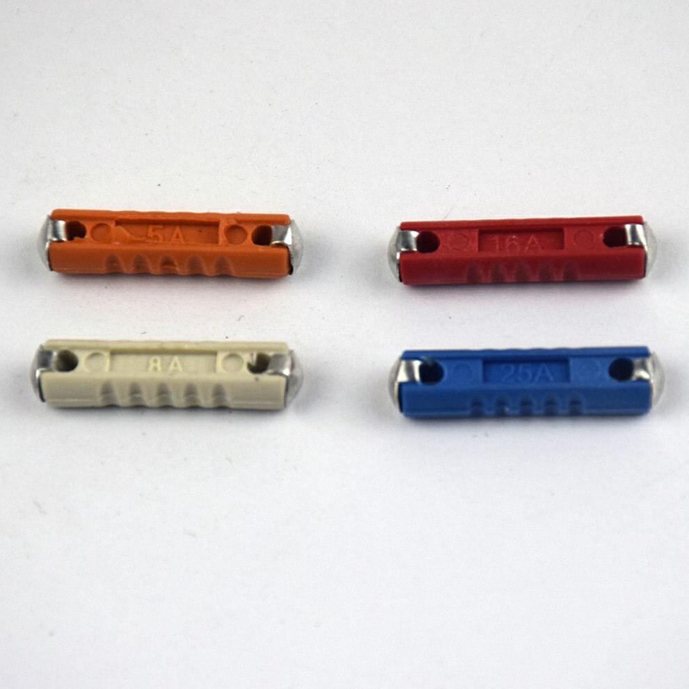 50Pcs/Kit 5A 8A 16A 25A Classic Car Auto Fuses Kit Ceramic Car Fuse Bullet Automotive European Fuse