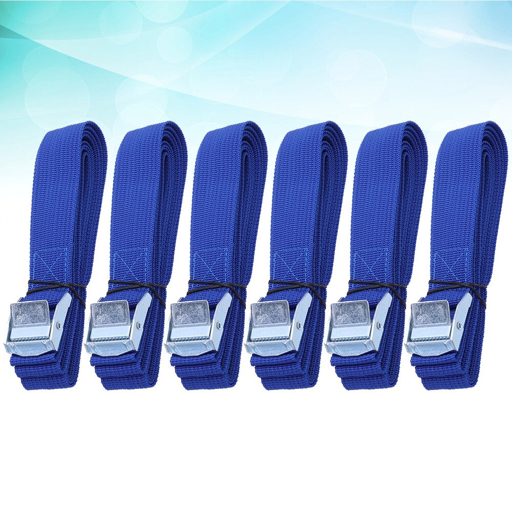 6PCS Polyester Quick Release Lashing with Buckle Tying Straps for Cargo Tie Down Car Roof Rack Luggage Kayak Carrier Moving Cano