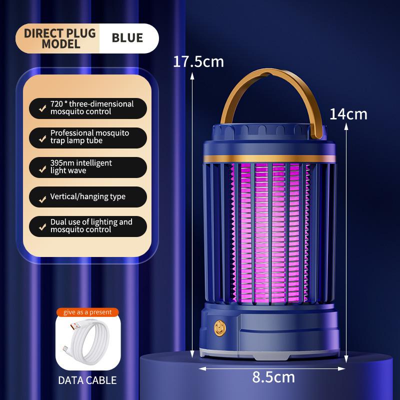 Xiaomi – lumière anti-moustiques, grande capacité, piège à moustiques à ondes lumineuses, silencieux, puissant, choc électrique, 2000mAh: blanc chaud